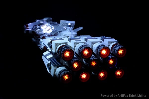 10198 Tantive IV with LED Brick Lights - Artifex Creation