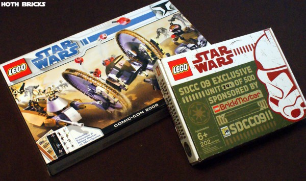 2008 Comic Con Exclusive Clone Wars Set & 2009 Mini Republic Dropship Mini AT-TE Brickmaster Pack