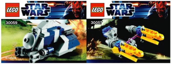 30057 Anakin's Podracer & 30059 MTT