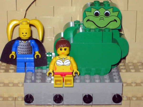 LEGOstein - Episode VI Return of the Jedi - Jabba The Hutt, Bib Fortuna & Slave Leia