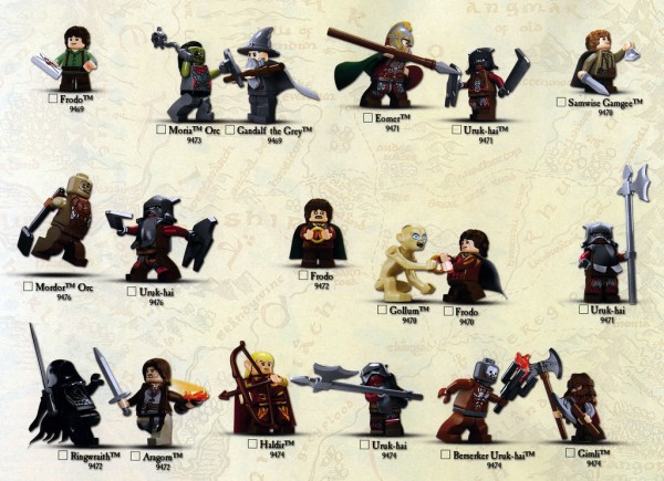 LEGO Lord of the Rings Characters 