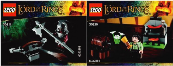 LEGO Lord of the Rings : 30211 Uruk Hai with Ballista & 30210 Frodo with Cooking Corner