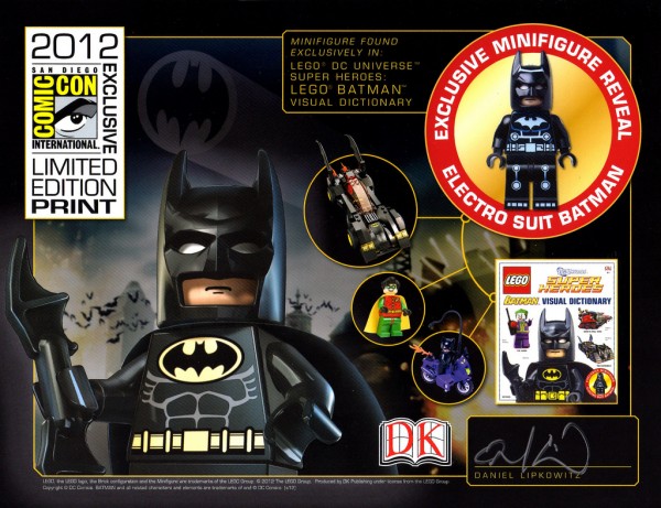 LEGO Super Heroes SDCC 2012 Exclusive Limited Edition BATMAN Print (Crédit Photo LegoDad42)