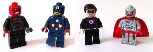 LEGO Custom Minifigs : Red Skull, Purple Lantern & Ultron par Victor - Captain America est une minifig officielle