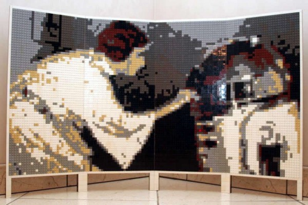 LEGO Star Wars - Leia & R2-D2 Mosaic by DanSto