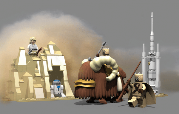 Cuusoo Project par Daiman Mardon : LEGO Tusken Raiders & Bantha