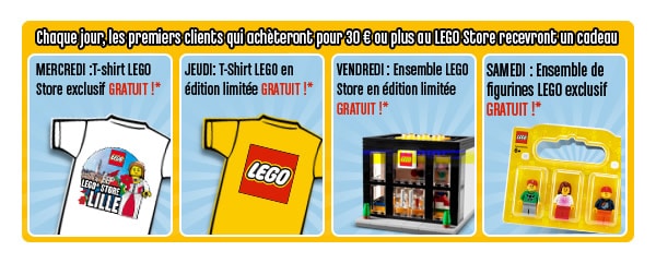 Grande fête d’inauguration du LEGO Store Lille du 30 janvier au 2 février 2013