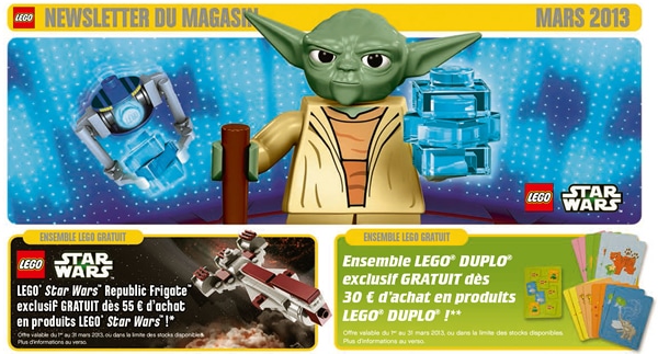 LEGO Store Calendar Mars 2013