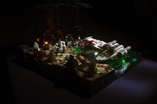 Yoda and Luke on Dagobah par Bayou