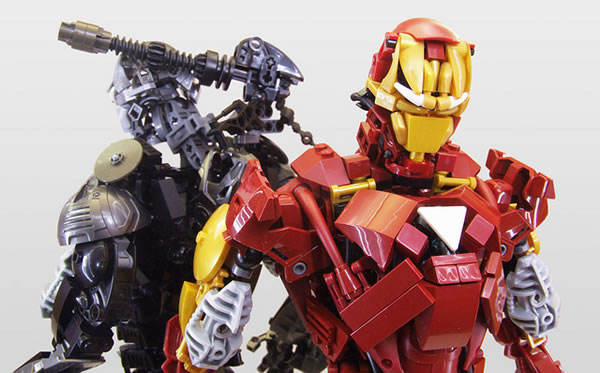 Iron man & War Machine action figures par Brickthing