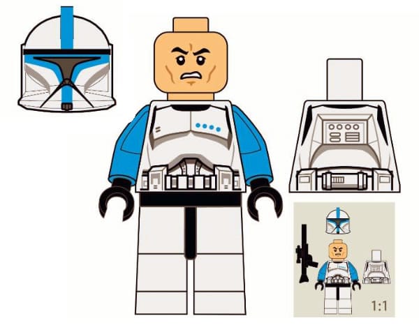 Clone Lieutenant Exclusive Minifig - Star Wars Week-end @LEGOLAND