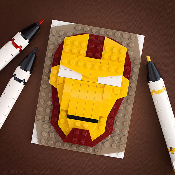 Brick Sketch : Man in the Iron Mask par Chris McVeigh