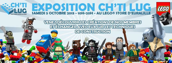 CH'TI LUG Expose au LEGO Store d'Euralille