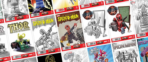 LEGO Marvel variant Covers