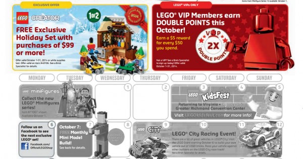 store calendar us october 2014