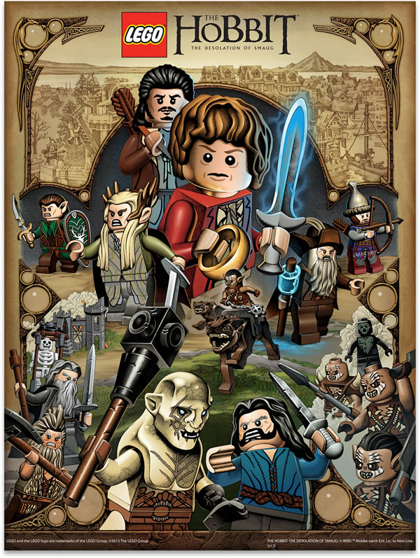 5003573 LEGO The Hobbit poster