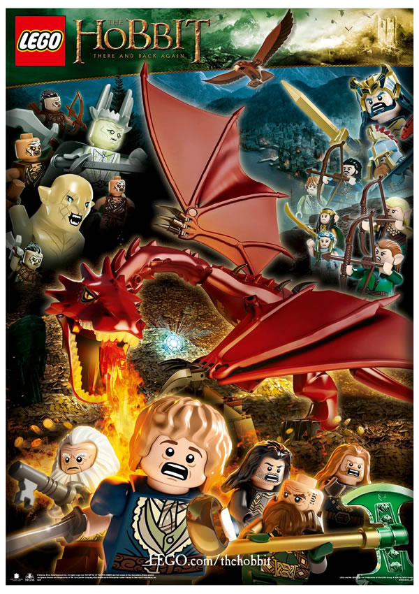 lego the hobbit poster there back again