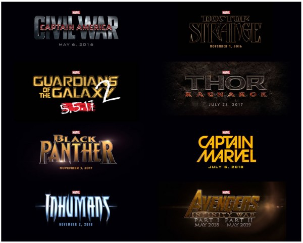 marvel schedule movies