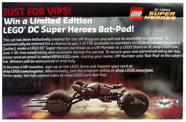 5004590 Limited Edition LEGO DC Super Heroes Bat-Pod