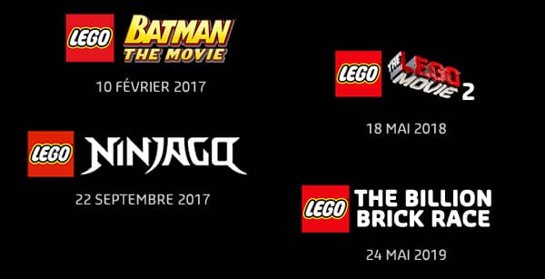 nouvelles dates films lego warner