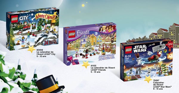 LEGO 2015 Advent Calendars (City, Friends & Star Wars)