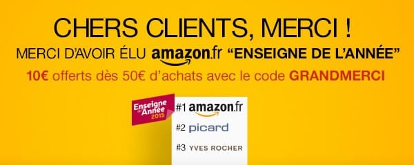 amazon remise 10 pour cent