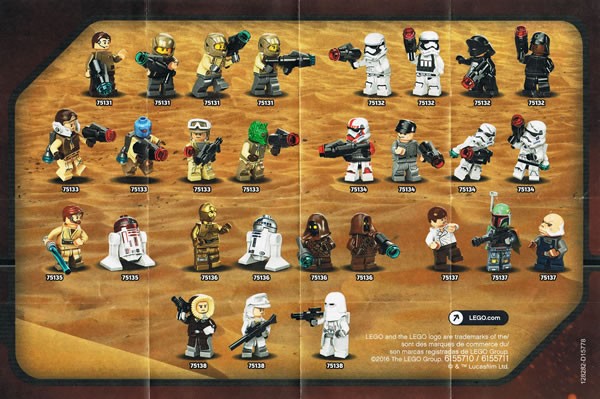 new 2016 1h sets lego star wars 2 600