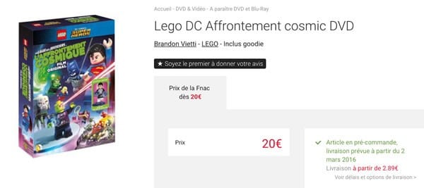 Lego dc sales super villains fnac