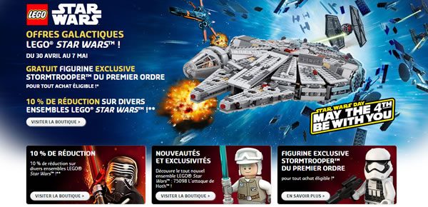 offres galactiques lego shop may the fourth 2016