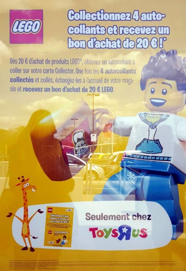 toys r us carte collector lego magasins offre 2016