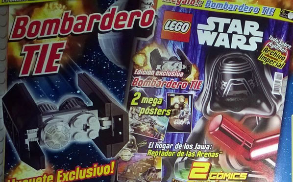 LEGO Star Wars Magazine A Tie Bomber with N 13 HOTH BRICKS