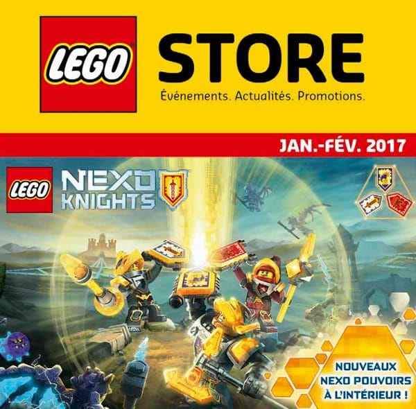 LEGO Store Calendar France - Janvier / février 2017