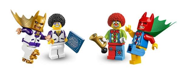 disco dude clown minifigure series polybag