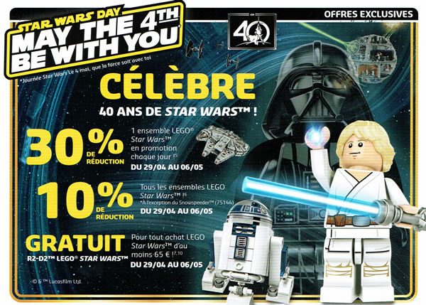 Polybag LEGO Star Wars 40268 R3-M2 : offert du 7 au 31 mai prochain