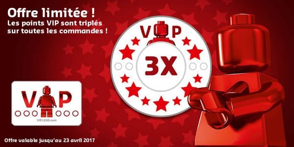 Sur le LEGO Shop et dans les LEGO Stores : Points VIP triplés !