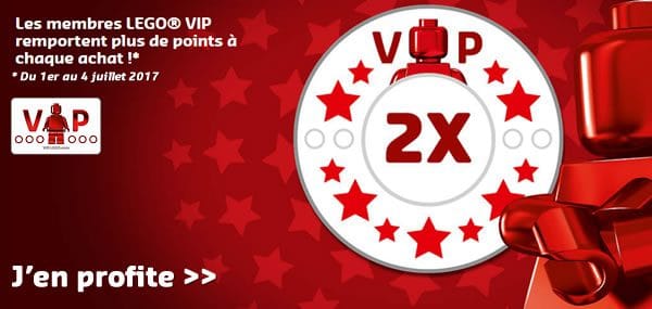 Points VIP doublés sur le LEGO Shop et dans les LEGO Stores : c'est parti !