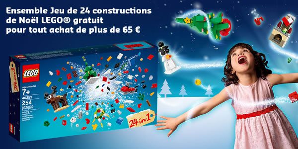 LEGO Shop : 40253 LEGO 24-in-1 Christmas Builds offert dès 65 € d'achat