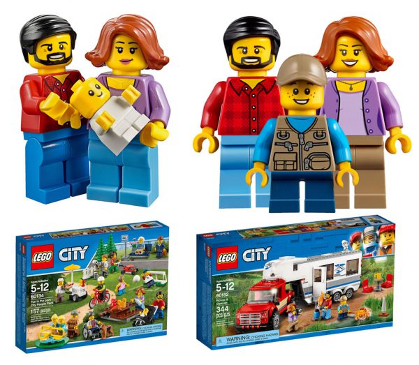 2016 : LEGO CITY 60134 Fun in the Park - City People Pack - 2018 : LEGO CITY 60182 Pickup & Caravan
