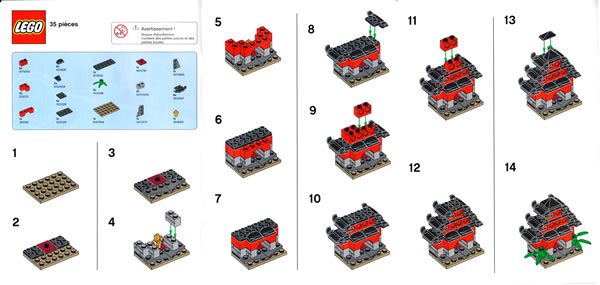 tru lego ninjago mini temple instructions