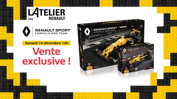 L'Atelier Renault : Vente des sets LCP reportée au 16 décembre 2017