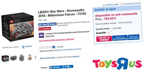 lego 75192 millennium falcon toysrus