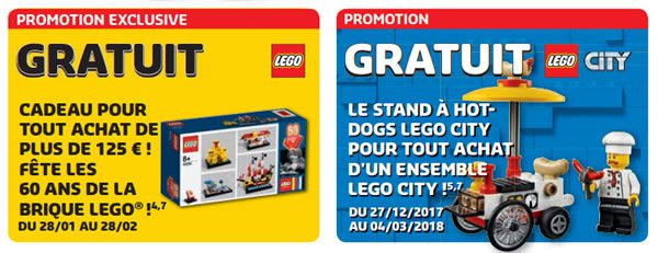 Store Calendar LEGO de janvier/février 2018