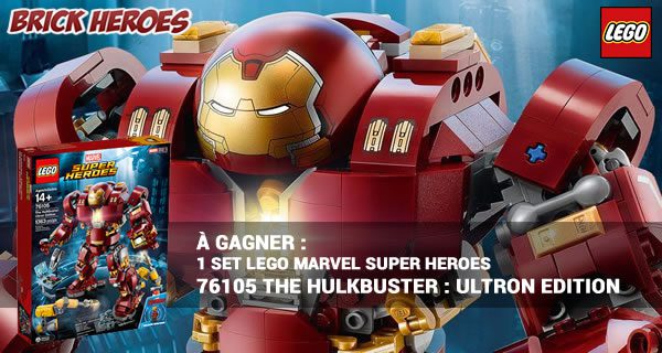 Concours : Un set LEGO 76105 The Hulkbuster Ultron Edition à gagner !