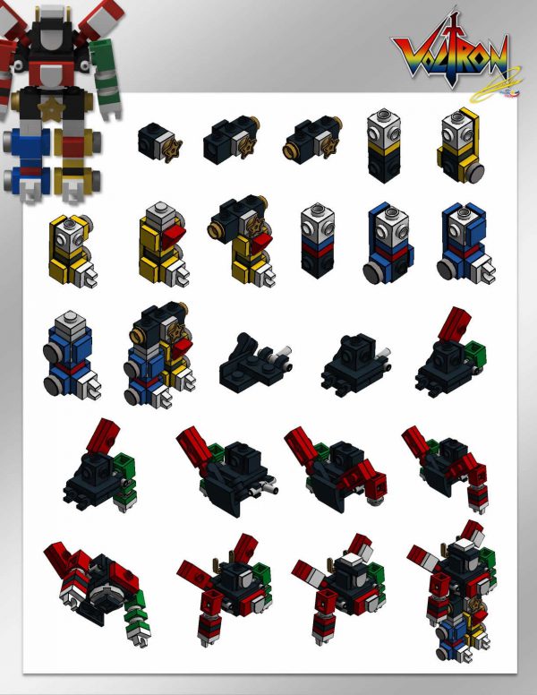 lego ideas 21311 voltron micro model instructions