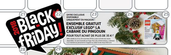 Calendrier LEGO Store - Novembre 2018