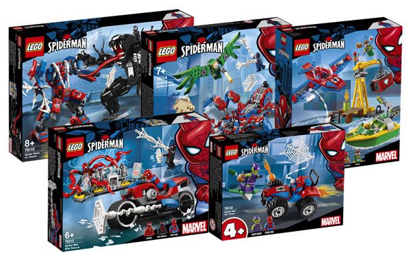 new spiderman lego sets 2019
