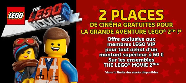 lego movie places cinema offertes