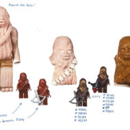 lego starwars chewbacca prototypes