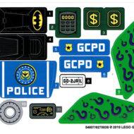 76120 lego batman batwing riddler heist sticker sheet