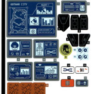 76122 lego batman batcave clayface invasion sticker sheet